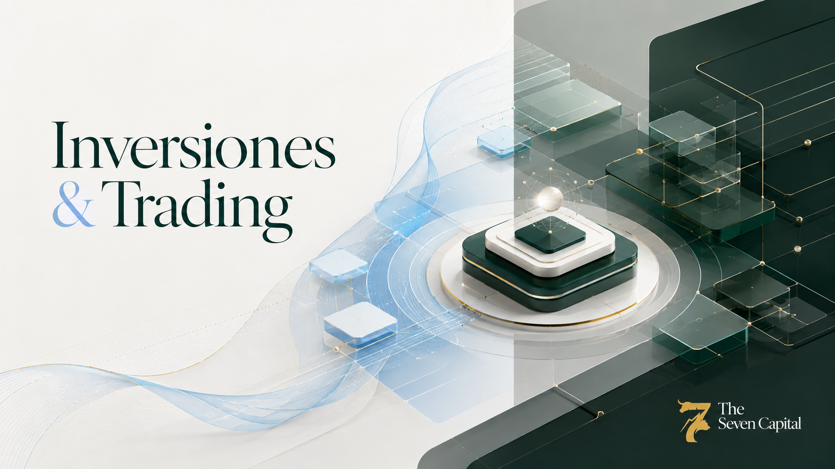 Inversión trading representada con portafolio automatizado y reglas visuales